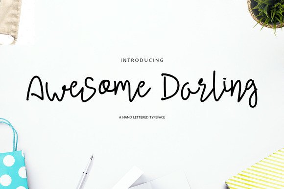 Awesome Darling: A Goofy Script Font with Serious Creative Potential