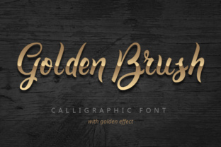 Golden Brush: The Handmade Calligraphy Font That Redefines Shiny Text Effects