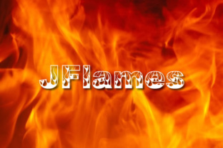 J Flames: Igniting Design with Jeff Bensch's Fiery Display Font