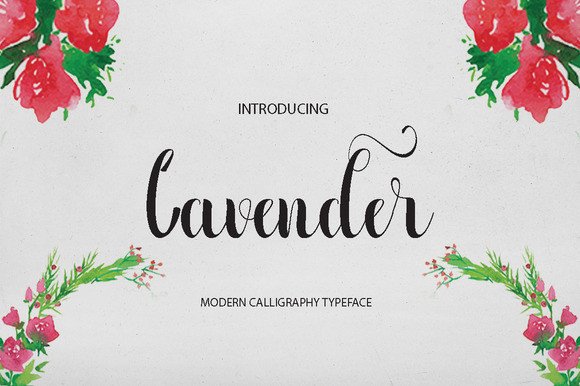 Lavender: A Script Font That Blends Romance with Readability