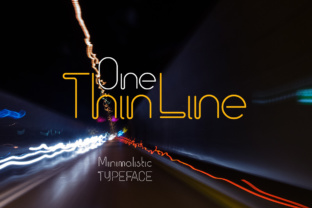 One Thin Line: A Minimalist Font Built on Simplicity