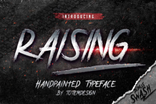 Raising: A Handbrushed Font with a Rough Exterior for Distinctive Design Work