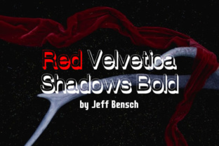 Red Velvetica Shadows Bold as a Design Tool for Contemporary Communication