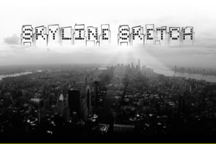 Skyline Sketch: A Decorative Font with Architectural Character
