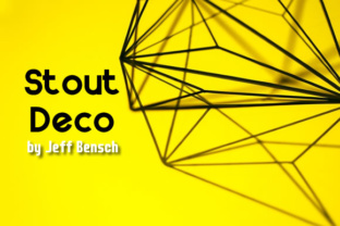Stout Deco: A Bold Sans Serif Font by Jeff Bensch