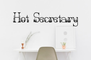 The Hot Secretary Font by Jeff Bensch: A Vintage Typographic Revival