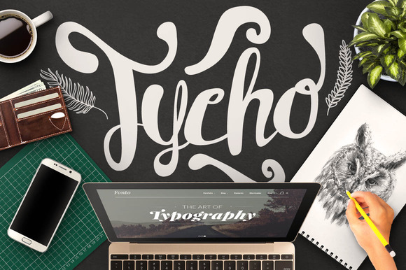 Tycho: A Hand-Drawn Font for Creative Projects