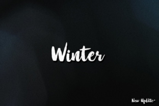 Winter Brush: A Fluid Hand Marker Font with Practical Creative Value